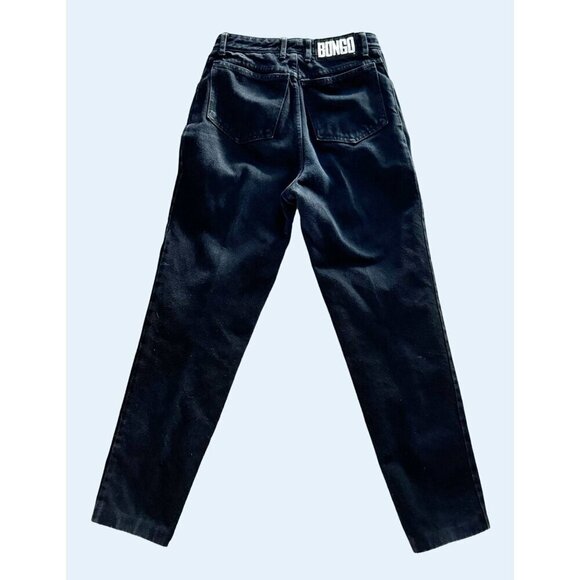 Vintage BONGO 80s / 90s Hi Rise Black Mom Jeans Size 24 - Picture 6 of 8